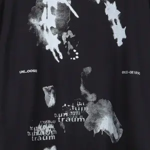 Unisex Oversize Kalıp Yıldız & Slogan Grafikli Harajuku Style