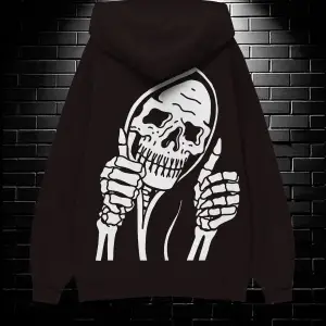 Unisex Oversize Kapüşonlu Kanguru Cepli Stay Positive Test Negative Baskılı Sweatshirt Hoodie Siyah