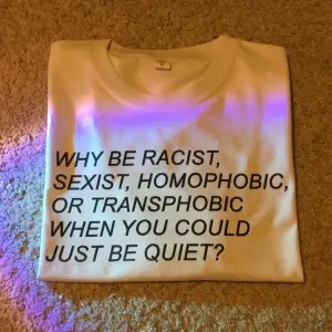 Unisex Oversize Why Be Racist Tshirt