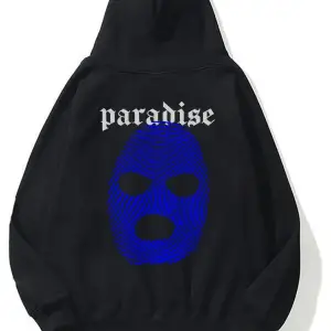 Unisex Paradise Sweatshirt Hoodie Siyah