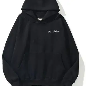 Unisex Paradise Sweatshirt Hoodie Siyah