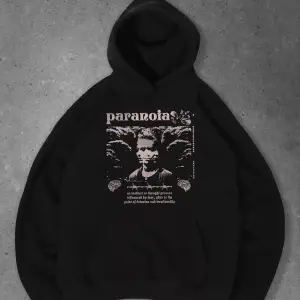 Unisex Paranoia Sweatshirt Siyah