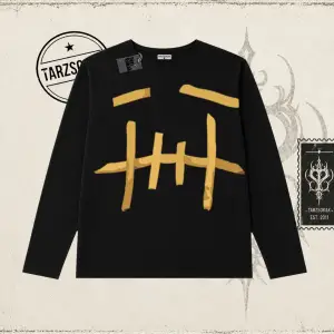 Unisex Patates Cactus Jack Biskilet Yaka  Long Sleeve Beyaz