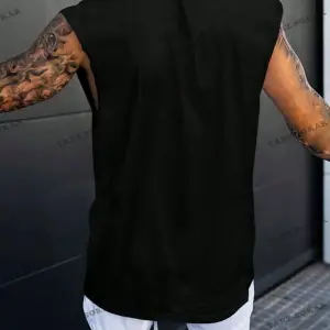 Unisex  POSITIVE BASKILI OVERSİZE KOLSUZ