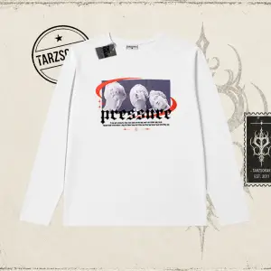 Unisex Pressure Biskilet Yaka  Long Sleeve Beyaz