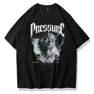 Unisex Pressure Tshirt Siyah
