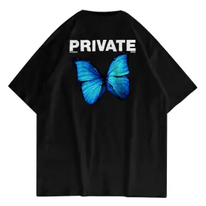 Unisex Private Siyah Tshirt