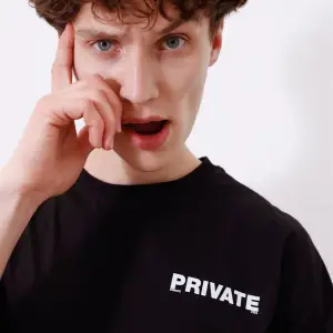 Unisex Private Siyah Tshirt
