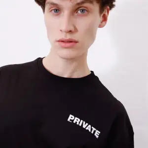 Unisex Private Siyah Tshirt