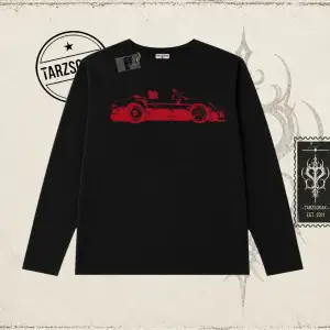 Unisex Red Cabrio Biskilet Yaka  Long Sleeve Beyaz