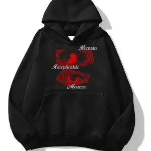 Unisex Remain Mystery Sweatshirt Hoodie Siyah
