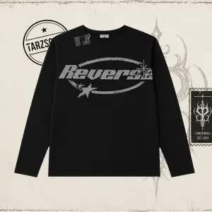 Unisex Reverse Biskilet Yaka  Long Sleeve Beyaz