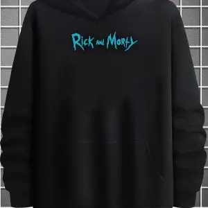 Unisex Rick And Morty Baskılı Sweatshirt TY-siyah-rickmorty