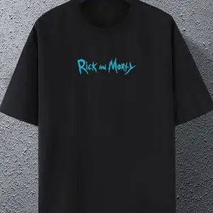Unisex Rick And Morty Baskılı T-shirt