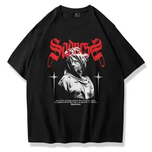 Unisex Sadness Tshirt Siyah