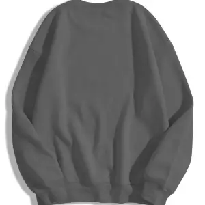 Unisex Same Bisiklet Yaka Sweatshirt Gri