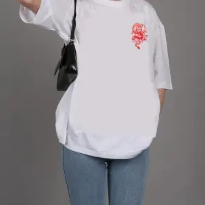 Unisex Şanslı Dragon Rahat Kesim Oversize T-shirt