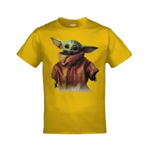 Unisex Sarı Baby Yoda Star Wars The Mandalorian Baskılı