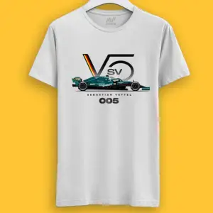 Unisex Sebastian Vettel  F1 Team Logo T-shirt