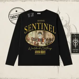 Unisex Sentinel Biskilet Yaka  Long Sleeve Beyaz