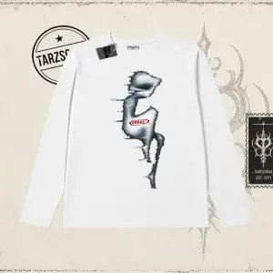 Unisex Shake Biskilet Yaka  Long Sleeve Beyaz