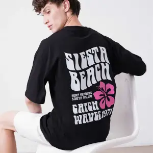 Unisex Siesta Beach Beyaz Tshirt