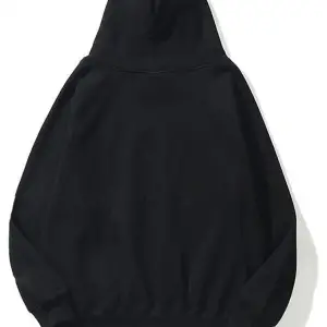 Unisex Silent Sweatshirt Hoodie Siyah