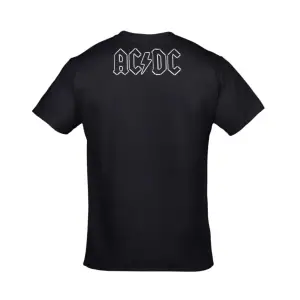 Unisex Siyah AC DC Highway To Hell Ön Arka Baskılı