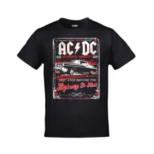 Unisex Siyah Ac Dc Speed Shop