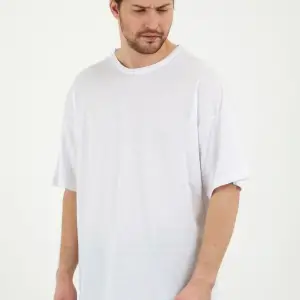 Unisex Siyah Beyaz Oversize Bol Kesim Basic 2 Li Paket Tshirt