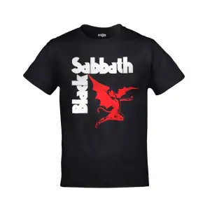 Unisex Siyah Black Sabbath Logo Baskılı