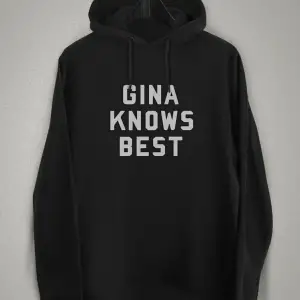 Unisex Siyah Brooklyn Nine- Nine Gına Knows Best Baskılı Sweatshirt