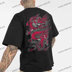 Unisex Siyah Chinesebox Oversize