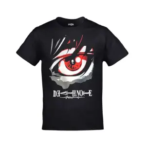 Unisex Siyah Death Note Büyük Göz Baskılı