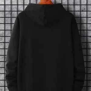 Unisex Siyah Devil Baskılı Kapüşonlu Sweatshirt