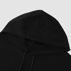 Unisex Siyah Devil Baskılı Kapüşonlu Sweatshirt