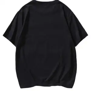 Unisex Siyah Einstein Baskılı Oversize Tişört