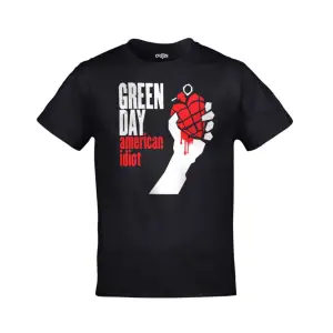 Unisex Siyah Green Day American Idiot Baskılı