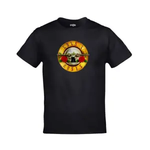 Unisex Siyah Guns N Roses Logo Baskılı