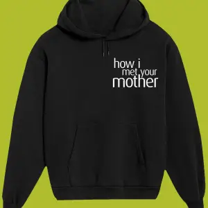 Unisex Siyah How I Met Your Mother Sırt Baskılı Sweatshirt