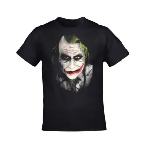 Unisex Siyah Joker Baskılı