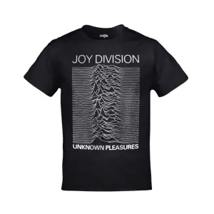 Unisex Siyah Joy Division Unknown Pleasures Baskılı