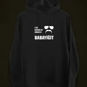 Unisex Siyah Kurtlar Vadisi Baskılı Sweatshirt