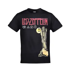 Unisex Siyah Led Zeppelin Hermit Baskılı