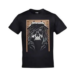 Unisex Siyah Metallica - Skull Baskılı