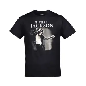 Unisex Siyah Michael Jackson Baskılı