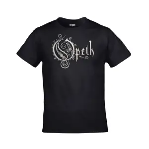 Unisex Siyah Opeth Logo Yazı Baskılı