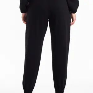 Unisex Siyah Paçası Lastikli Eşofman Altı