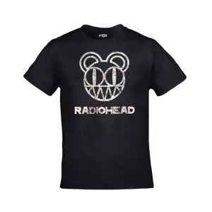 Unisex Siyah Radiohead Logo Baskılı