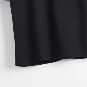 Unisex Siyah Robotik Ayıcık Baskılı Oversize Bisiklet Yaka T-shirt